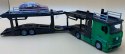 Mercedes ACTROS lora + Ford FOCUS Bburago 1:43