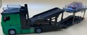 Mercedes ACTROS lora + Ford FOCUS Bburago 1:43