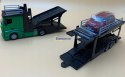 Mercedes ACTROS lora + Ford FOCUS Bburago 1:43