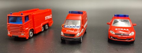 STRAŻ POŻARNA SET 3 AUT Wersja Polska SIKU 1818 STRAŻ POŻARNA SET 3 AUT Wersja Polska SIKU 1818