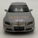 BMW 330i srebrny 1:34 Welly 42364F