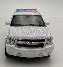 Chevrolet Tahoe '08 biały police 1:34 Welly 43607