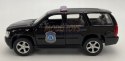 Chevrolet Tahoe '08 czarny police 1:34 Welly 43607