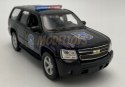 Chevrolet Tahoe '08 czarny police 1:34 Welly 43607