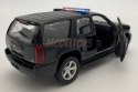 Chevrolet Tahoe '08 czarny police 1:34 Welly 43607