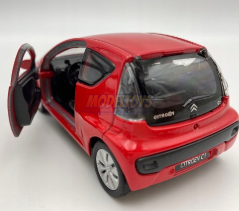 Citroen C1 czerwony 1:34 Welly 43614F Citroen C1 czerwony 1:34 Welly 43614F