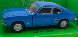 Ford Capri 1969 niebieski 1:34 Welly 43753F