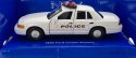 Ford Crown Victoria Police biały 1:34 Welly 49762F