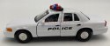 Ford Crown Victoria Police biały 1:34 Welly 49762F