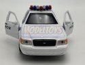 Ford Crown Victoria Police biały 1:34 Welly 49762F