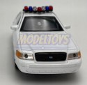 Ford Crown Victoria Police biały 1:34 Welly 49762F