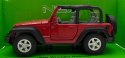 Jeep Wrangler Rubicon czerwony 1:34 Welly 42371F