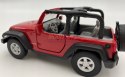 Jeep Wrangler Rubicon czerwony 1:34 Welly 42371F