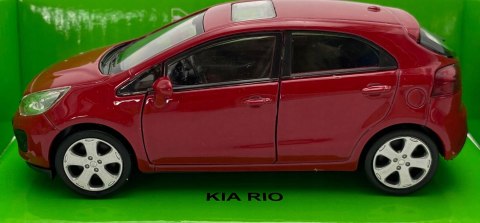 KIA Rio czerwona 1:34 Welly 43670RI-F