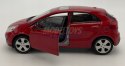 KIA Rio czerwona 1:34 Welly 43670RI-F