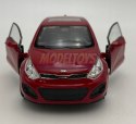 KIA Rio czerwona 1:34 Welly 43670RI-F