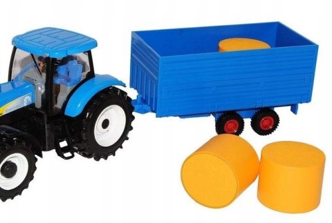 Traktor New Holland T7.315 przyczepa 1:32 BBURAGO Traktor New Holland T7.315 przyczepa 1:32 BBURAGO