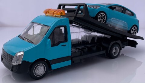 AUTOLAWETA laweta + RENAULT Clio Bburago 1:43 AUTOLAWETA laweta + RENAULT Clio Bburago 1:43