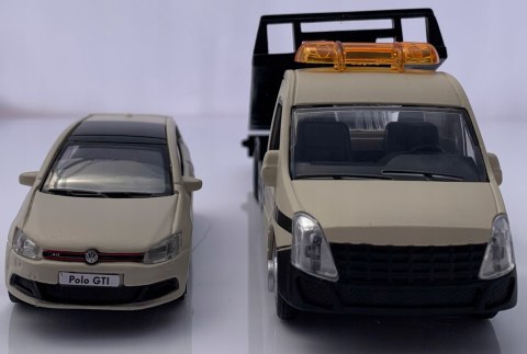 AUTOLAWETA laweta + VW Polo GTi Bburago 1:43 AUTOLAWETA laweta + VW Polo GTi Bburago 1:43