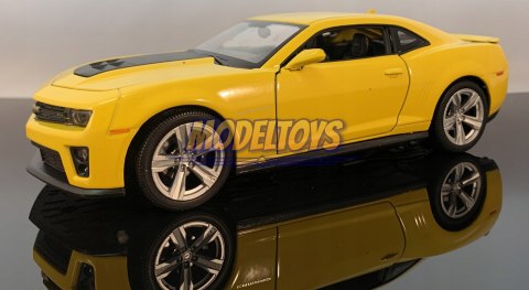 Chevrolet CAMARO ZL1 yellow 24042 model Welly 1:24 Chevrolet CAMARO ZL1 yellow 24042 model Welly 1:24