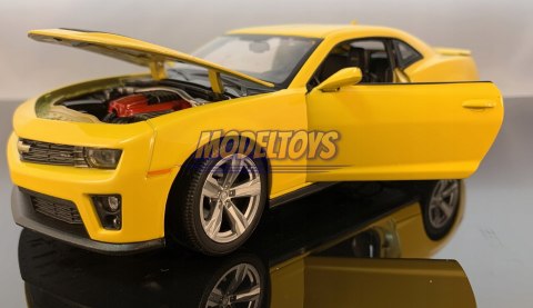 Chevrolet CAMARO ZL1 yellow 24042 model Welly 1:24 Chevrolet CAMARO ZL1 yellow 24042 model Welly 1:24