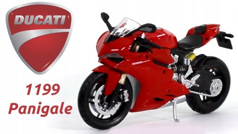 DUCATI Panigale 1199 PODSTAWKA 1:12 Maisto 32704 DUCATI Panigale 1199 PODSTAWKA 1:12 Maisto 32704