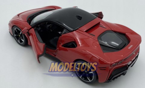 FERRARI SF90 Stradale red 1:24 Bburago 26028 FERRARI SF90 Stradale red 1:24 Bburago 26028