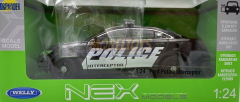 FORD Interceptor POLICE model METAL WELLY 1:24 FORD Interceptor POLICE model METAL WELLY 1:24