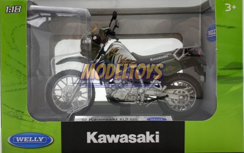 KAWASAKI KLR 650 2002 model 1:18 Welly KAWASAKI KLR 650 2002 model 1:18 Welly