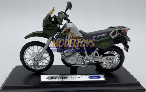 KAWASAKI KLR 650 2002 model 1:18 Welly KAWASAKI KLR 650 2002 model 1:18 Welly
