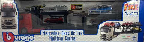 Mercedes ACTROS lora + Renault Captur Bburago 1:43 Mercedes ACTROS lora + Renault Captur Bburago 1:43