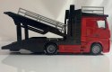 Mercedes ACTROS lora + Renault Captur Bburago 1:43