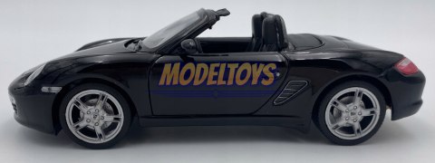 PORSCHE 987 Boxster S black MODEL METAL WELLY 1:24 PORSCHE 987 Boxster S black MODEL METAL WELLY 1:24