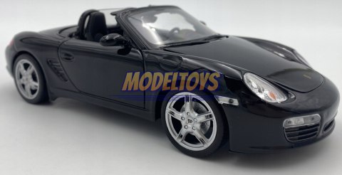 PORSCHE 987 Boxster S black MODEL METAL WELLY 1:24 PORSCHE 987 Boxster S black MODEL METAL WELLY 1:24
