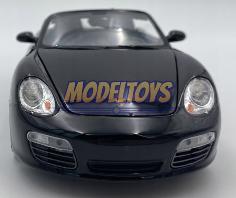 PORSCHE 987 Boxster S black MODEL METAL WELLY 1:24 PORSCHE 987 Boxster S black MODEL METAL WELLY 1:24