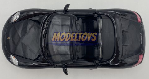 PORSCHE 987 Boxster S black MODEL METAL WELLY 1:24 PORSCHE 987 Boxster S black MODEL METAL WELLY 1:24