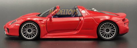 Porsche 918 Spyder red 1:24 model Bburago 21076 Porsche 918 Spyder red 1:24 model Bburago 21076