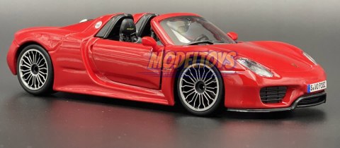 Porsche 918 Spyder red 1:24 model Bburago 21076 Porsche 918 Spyder red 1:24 model Bburago 21076