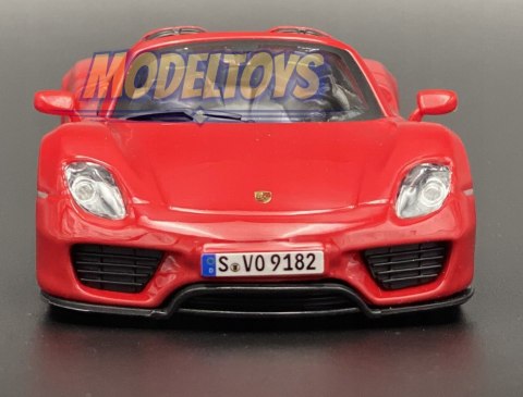 Porsche 918 Spyder red 1:24 model Bburago 21076 Porsche 918 Spyder red 1:24 model Bburago 21076