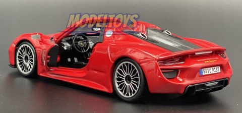 Porsche 918 Spyder red 1:24 model Bburago 21076 Porsche 918 Spyder red 1:24 model Bburago 21076
