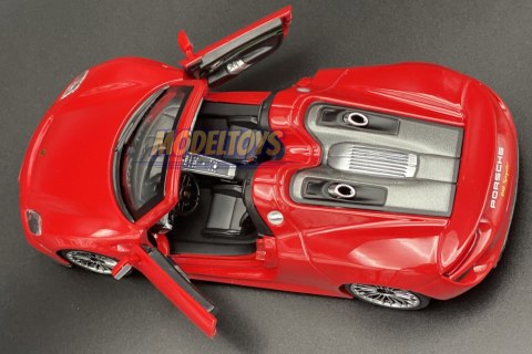 Porsche 918 Spyder red 1:24 model Bburago 21076 Porsche 918 Spyder red 1:24 model Bburago 21076