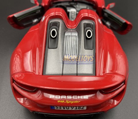 Porsche 918 Spyder red 1:24 model Bburago 21076 Porsche 918 Spyder red 1:24 model Bburago 21076