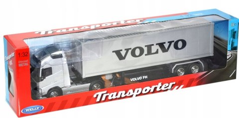 VOLVO FH ciągnik z naczepą TIR model WELLY 1:32 VOLVO FH ciągnik z naczepą TIR model WELLY 1:32
