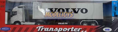VOLVO FH ciągnik z naczepą TIR model WELLY 1:32 VOLVO FH ciągnik z naczepą TIR model WELLY 1:32