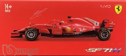 Bolid F1 FERRARI SF71H Raikkonen KASK BBurago 1:43