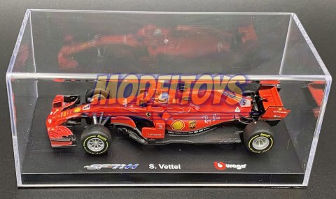 Bolid F1 FERRARI SF71H S. Vettel KASK BBurago 1:43 Bolid F1 FERRARI SF71H S. Vettel KASK BBurago 1:43