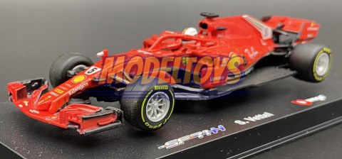 Bolid F1 FERRARI SF71H S. Vettel KASK BBurago 1:43 Bolid F1 FERRARI SF71H S. Vettel KASK BBurago 1:43