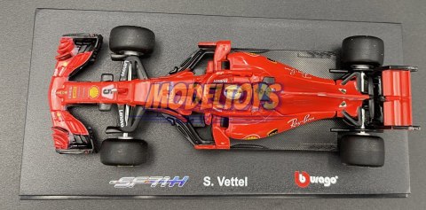 Bolid F1 FERRARI SF71H S. Vettel KASK BBurago 1:43 Bolid F1 FERRARI SF71H S. Vettel KASK BBurago 1:43