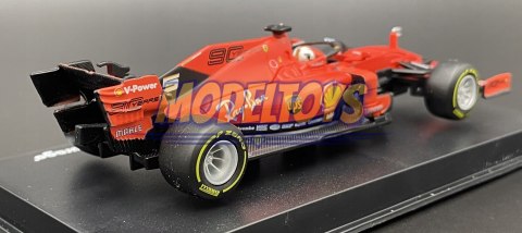 Bolid F1 FERRARI SF90 S. Vettel KASK BBurago 1:43 Bolid F1 FERRARI SF90 S. Vettel KASK BBurago 1:43