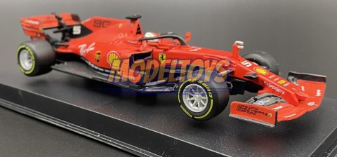 Bolid F1 FERRARI SF90 S. Vettel KASK BBurago 1:43 Bolid F1 FERRARI SF90 S. Vettel KASK BBurago 1:43